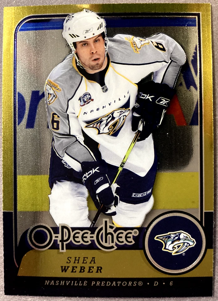 2008-09 O-Pee-Chee Metal Parallel #211 Shea Weber Nashville Predators - Image 1 of 1