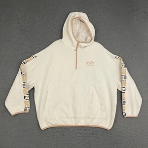 Billabong Adventure Division Hoodie Womens Medium Cream Tribal Surfer Beach Mom - Picture 1 of 7