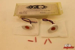 GREGGS CUSTOMS SUZUKI 01-03 GSXR600/750 01-02 GSXR1000 WHITE FLUSH MOUNT SIGNALS - Picture 1 of 10