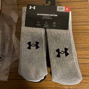 Calcetines Under Armour de algodón cargados 2,0 doble tripulación (6 pares) - Imagen 1 de 2