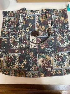 Womens Gitano vintage 90's floral canvas tote purse bag - Picture 1 of 2
