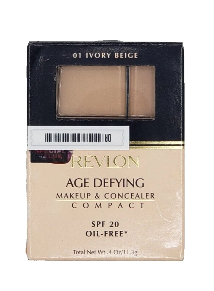 NEW Revlon Age Defying Makeup & Concealer Compact - 01 IVORY BEIGE - Image 1 of 1