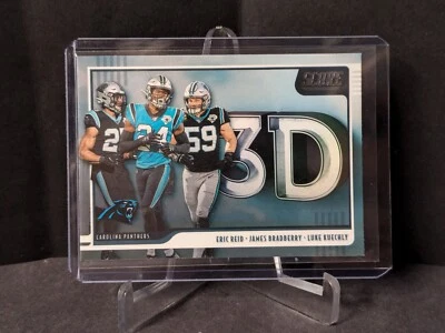 2020 Score 3D #6 Luke Kuechly/James Bradberry/Eric Reid - Image 1 of 2