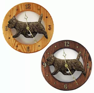 Reloj de madera Cairn Terrier negro atigrado - Imagen 1 de 1
