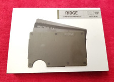 The Ridge Slim RFID Blocking Wallet with Money Clip - Aluminum - Matte Olive