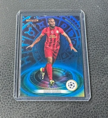 2023-24 Topps UEFA Merlin Didier Drogba Ageless Alchemy Blue Refractor 25/75 - Image 1 of 2