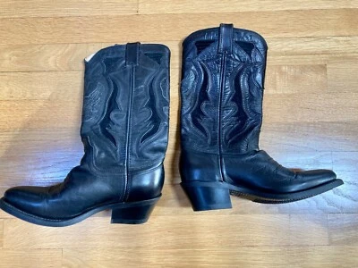 Vintage HARLEY DAVIDSON Women’s 7.5M - Cowboy Boots, Black w/ Embroidered Eagle - Image 1 of 4