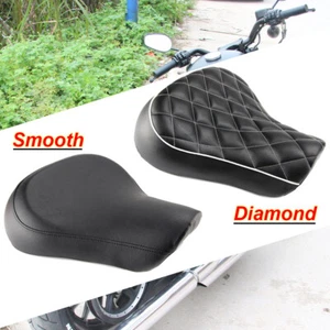 Front Driver Rider Solo Seat Black For Harley Sportster 1200 883 1983-2003 2001 - Picture 1 of 27