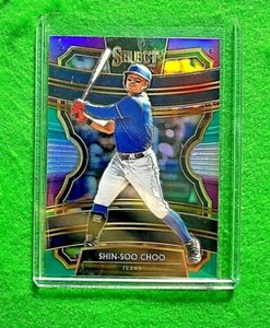 SHIN-SOO CHOO PRIZM PURPLE GREEN CARD TEXAS RANGERS 2020 PANINI SELECT BASEBALL 
