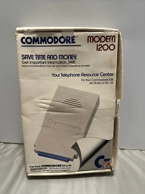 COMMODORE 1670 MODEM 1200 BAUD FOR COMMODORE 64 C128 SX-64 VIC-20 Used - Image 1 of 4