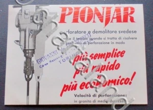Brochure Pubblicitaria Edilizia - Pionjar perforatore e demolitore svedese - Foto 1 di 1