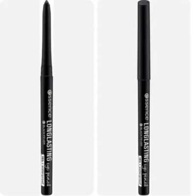 2x Essence long lasting eye pencil - 14 SPARKLING BLACK Water Proof Free P&P - Image 1 of 2