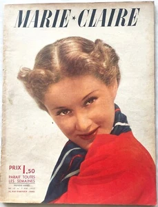 MARIE-CLAIRE n° 10 du 7 Mai 1937 (1 ère année) ancienne revue mode chapeau - Imagen 1 de 5