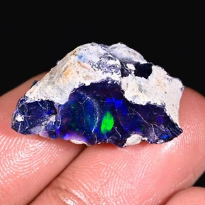 Opal, Black opal Rough, black opal Raw, Ethiopian Opal Welo Fire opal 19.00 CT - Picture 1 of 11