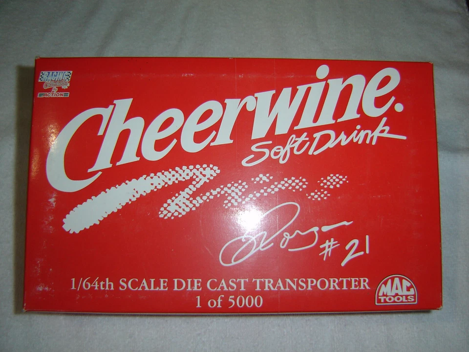 Cheerwine #21 RCCA / Mac Tools Transporter Semi Truck & Trailer  1/64 Diecast - Image 1 of 4