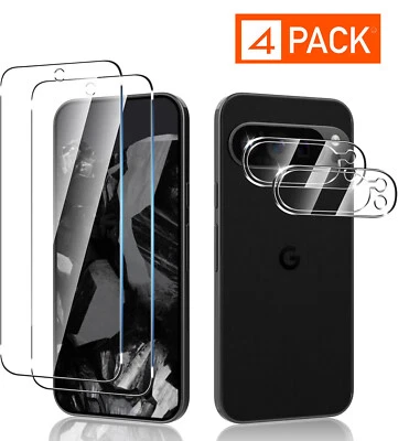 Protector de vidrio templado 2+2/con lente de cámara para Google Pixel 9/9 Pro/9 Pro XL Foto 1 de 4