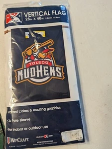 New Toledo Mud Hens Vertical Flag 28" X 40" - Picture 1 of 6