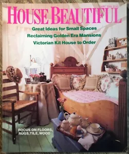 House Beautiful Magazine May 1986 Victorian Kit House / Ideas For Small Spaces - Foto 1 di 4