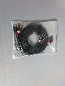 Cable RCA, macho estéreo parche de audio coaxial L/R cable enchufe EE. UU. 2-RCA a 2-RCA - Imagen 1 de 5