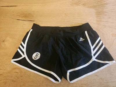 NBA 4Her Women BROOKLYN NETS Basketball Adidas Shorts Climalite Elastic Medium - Image 1 of 4