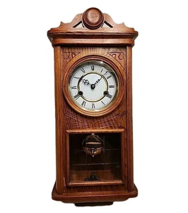 Vintage Wanduhr aus Holz, Quarz mit Pendel. Westminster Stundengong 21"x9" - Bild 1 von 20
