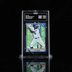 Bowman Chrome Tony Ruiz BCP-80 Black Refractor /10 (RC) TAG Graded Gem Mint 10! - Bild 1 von 2