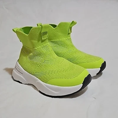 Zapatillas altas Cat & Jack para niños pequeños talla 5 lima nuevas sin etiquetas Foto 1 de 4