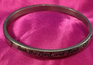CANCO Brand Silvertoned Inspirational Metal Bracelet NICE!!! - Picture 1 of 3