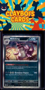 Nidoking SV: Scarlet & Violet 151 Pokemon 034/165 Holo Rare NM+ - Picture 1 of 2