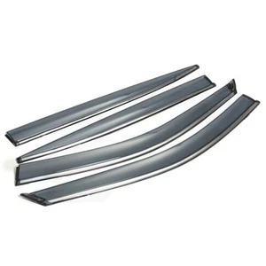 For 2014-2020 Infiniti Q50 Window Visor Smoke Tinted Acrylic Rain Guard 4pcs - Picture 1 of 7