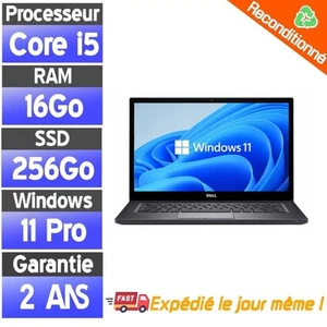 ☑️⭐☑️Dell Latitude 7480 - Intel Core i5 6ème Gen - SSD 256Go - Ram 16Go☑️⭐☑️ - Afbeelding 1 van 5