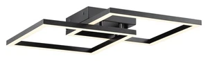 Access Lighting 63966LEDD Squared 19"W LED Semi-Flush Square - Black / Acrylic - Picture 1 of 11