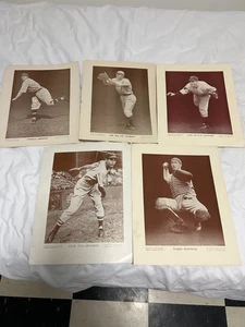 Original Vintage Baseball Magazine Photos 5 Different - Picture 1 of 1