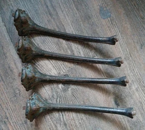 Antik Gusseisen rustikal Vintage Rollregal Träger, Tischbeine? - Bild 1 von 7
