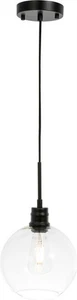 Emett 1-Light Chandelier-Black and Clear Candle-Style - Picture 1 of 1