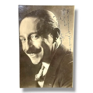Vintage RPPC Signed Photo Fernando Linde to José Ians Spanish Inscription c.1945 - Picture 1 of 3