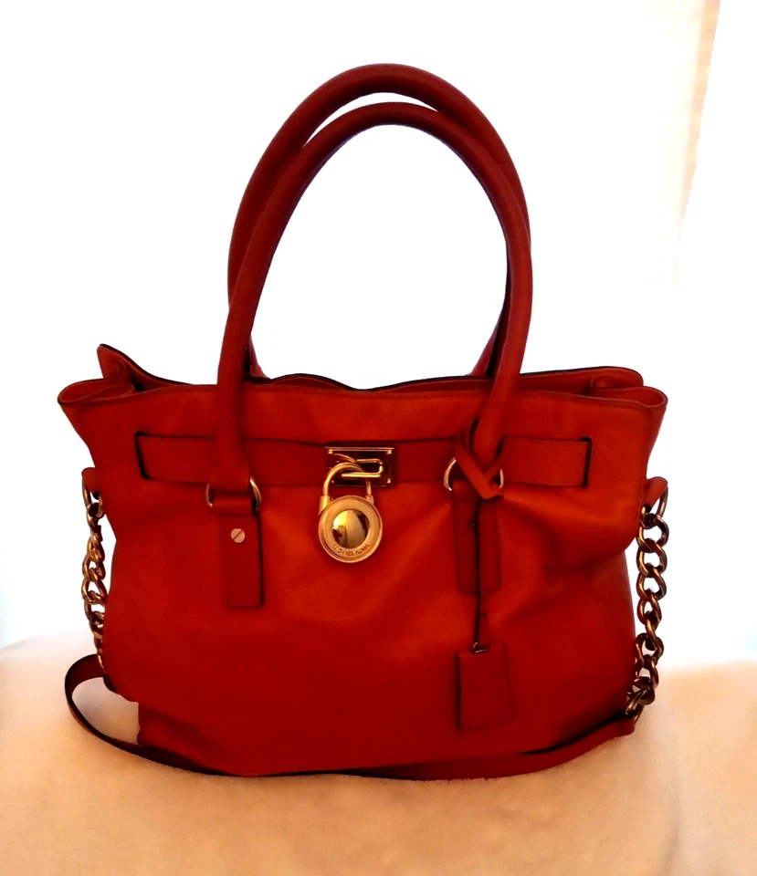 Michael Kors Hamilton Large Satchel NS Tote Saffiano Shoulder Bag - Image 1 of 4