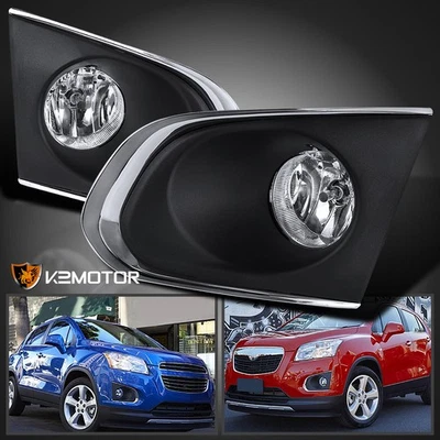 Fits 2015-2016 Chevy Trax LS LT LTZ Clear Fog Lights Bumper Lamps Left+Right - Изображение 1 из 4