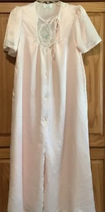 Conjunto de bata larga rosa vintage de novia para mujer talla pequeña - Imagen 1 de 13
