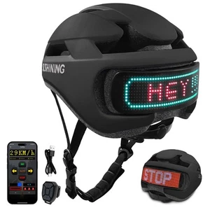 Bike Helmet Adult Men Women: Smart Bike Helmet Bicycle Helmets with Light for... - Picture 1 of 7