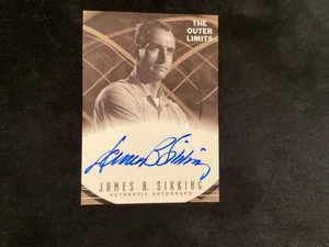 THE OUTER LIMITS JAMES B. SIKKING  SIGNED CARD IN PLASTIC HOLDER - Picture 1 of 2