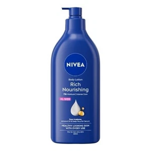 NIVEA Rich Nourishing Body Lotion (625ml), Rich 72H Hydration Moisturising Almod - Picture 1 of 2
