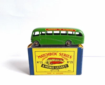 matchbox 21 b long distance coach dark green !! GPW - Bild 1 von 4