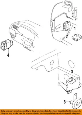 二手防盗控制模块 适合:2000 五十铃 RODEO Theft-Locking 2 Dr Sport p — 第 1/2 张图片