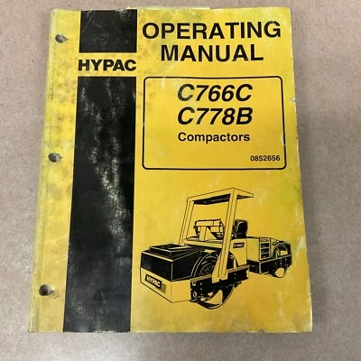 Hypac C766C 778B COMPACTOR OPERACIÓN MANUAL MANTENIMIENTO VIB. ROLLER Foto 1 de 4