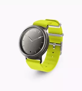 Misfit Unisex Aluminum Steel Case Lime Silicone Band Watch MIS5010 - Picture 1 of 4