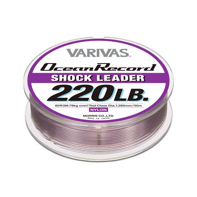 * VARIVAS Ocean Record SHOCK LEADER Nylon 50m #púrpura brumoso Foto 1 de 2