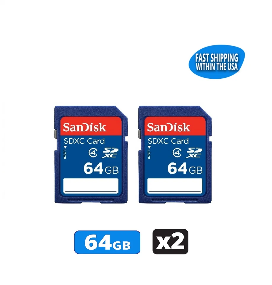 SanDisk Standard 64 GB SD Class 4 SDXC Memory Card - SDSDB-064G-B35