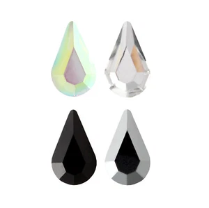 Original PRECIOSA 438 15 110 Pear Shape Strass Steine HOTFIX Kristalle - Bild 1 von 6