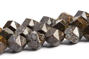 Bronzite Beads Star Cut Faceted Grade AAA Natural Loose Beads 5-6/7-8/9-10MM - Picture 1 of 6